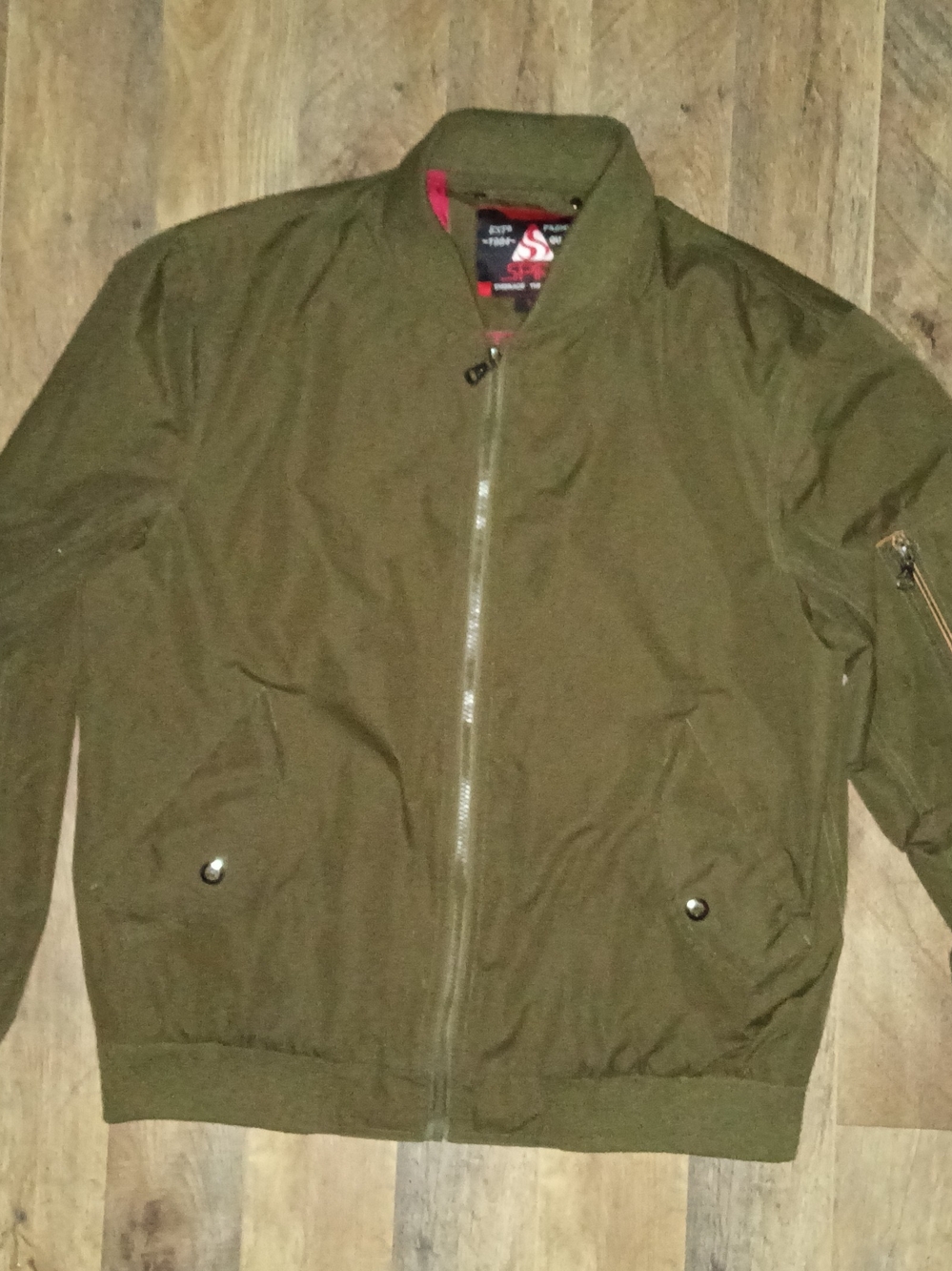 Spire Olive Green Bomber Utility Jacket M